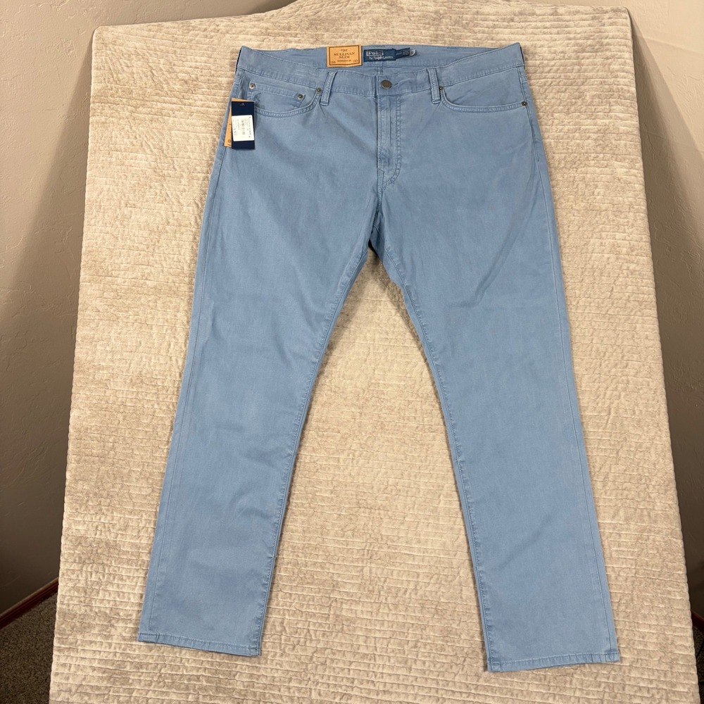 Polo Ralph Lauren Sullivan Slim Stretch Pants Capri Blue 38x30 710971940002